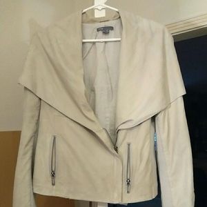 Authentic Vince paper leather jacket